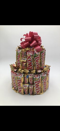 Large Twix Candy Cake