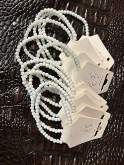 White acrylic bracelet $3 each