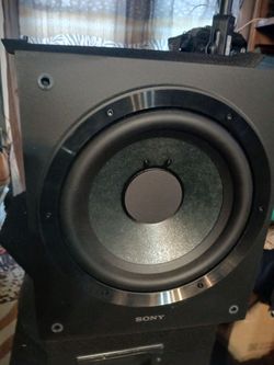 Sony Active Subwoofer Wired Model SA-CS9- Black