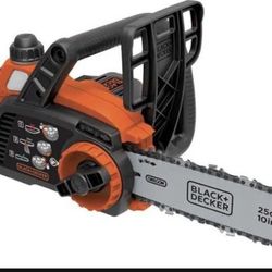 BLACK+DECKER 20V Max Cordless Chainsaw, 10-Inch, Tool Only (LCS1020B)