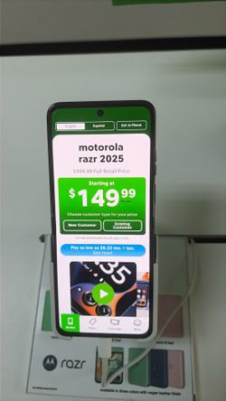 Motorola Razr 25 only $149.99 when you bring a number