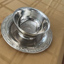 1979 Vintage Silver Plate Relish Bowl