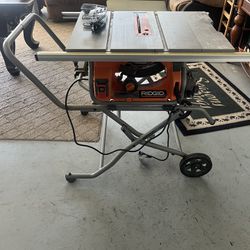 Rigid Table Saw Portable 