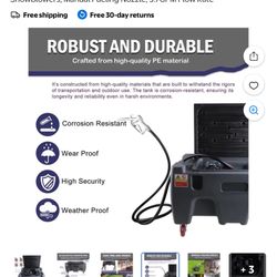 Diesel Gasoline Fuel Transfer Caddy Tank with 12V DC Self-Priming Fuel Transfer Pump for Cars, Motorcycles, Boats, Lawn Mowers, Snowblowers, Manual Fu
