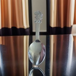 VINTAGE Bonny Walt Disney Youth Spoon Mickey 5 5/8"  Stainless  Japan