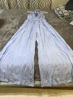 Jumpsuit Palazzo, Size Small Color Azul Cielo