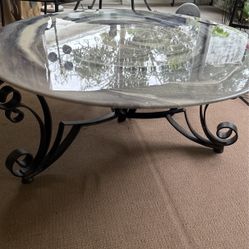 Glass Epoxy Table 38 In Diameter 
