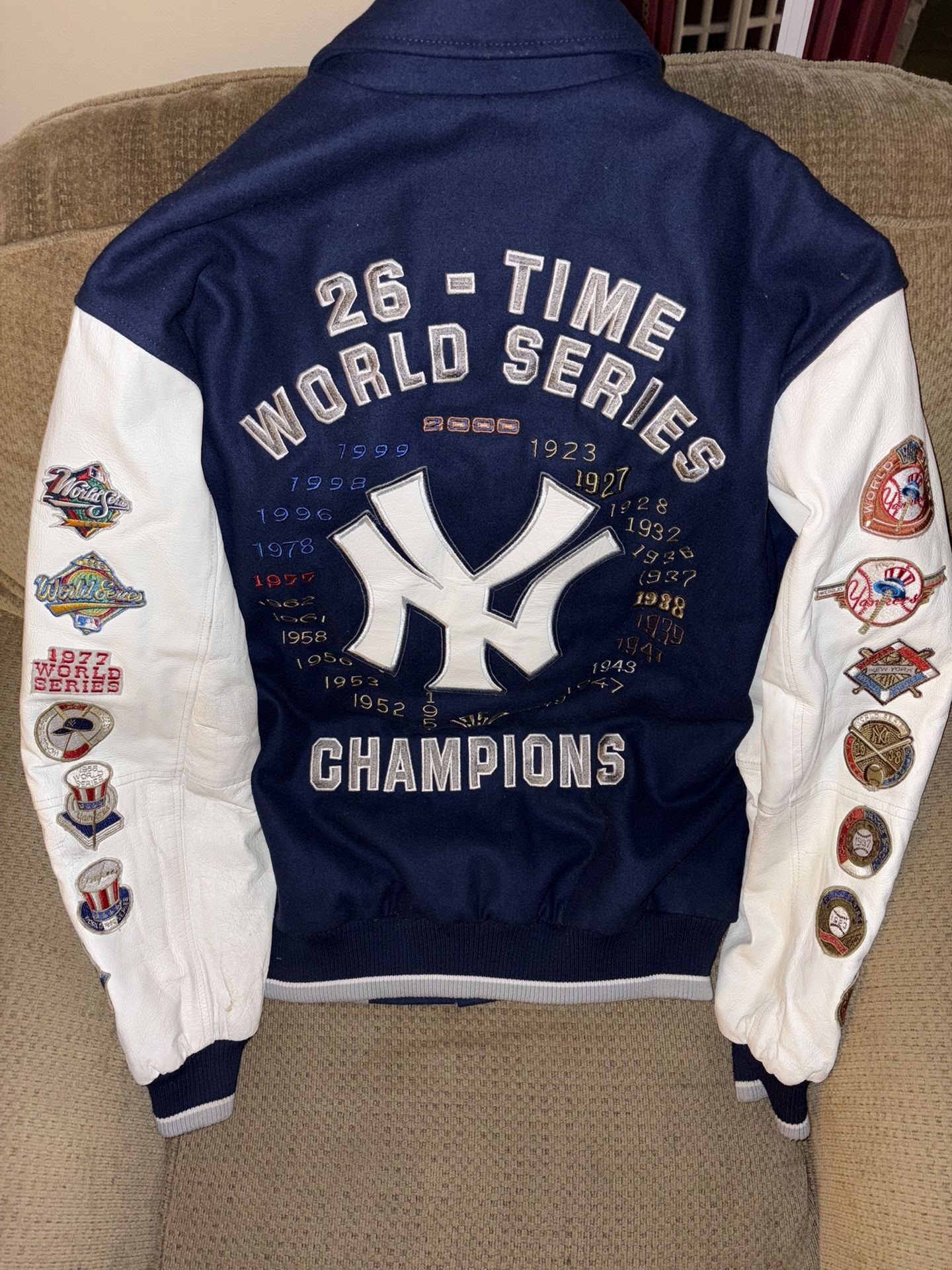 New York Yankees Letterman Jacket 26-time World Series Champions Size Adult Large