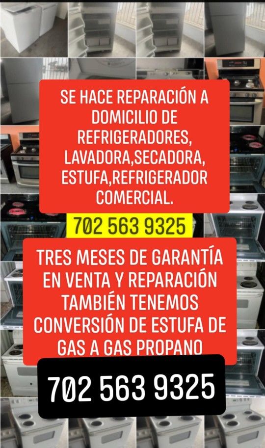 SE REPARA REFRIGERADOR LAVADORA SECADORA ESTUFA REFRIGERADOR COMERCIAL A DOMICILIO