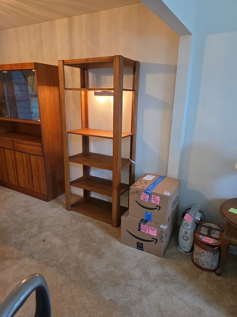 Oak Shelving Unit