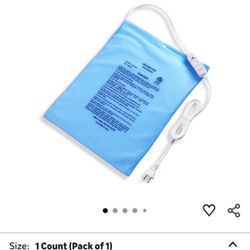 Boncare Stay On NO Auto-Off Hot Heating Pad for Cramps and Back Pain Relief Boncare Fomentera Electrica Lumbar Moist & Dry Heat Washable Cover (Sky Bl