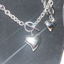 Stainless Steel Heart Necklace Sets $25