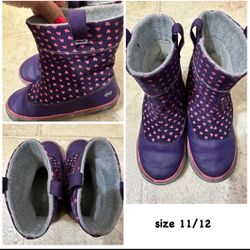 light weight girl rain boots size 11/12