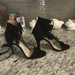Designer Tassel Heels