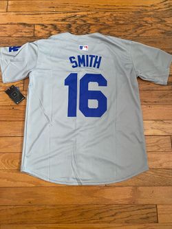 Grey Los Angeles dodgers will smith jersey
