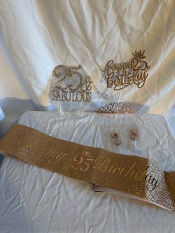 25th Birthday Assorted Decoration Set