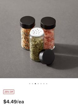 Glass Seasoning Jars