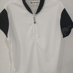 Canari Top Women's Size Large Black And White Excellent Condition Pre-owned 