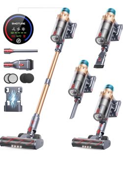 Cordless Vacuum Cleaner, 600W, 50 KPA, 65 Minutes Runtime, Home Vertical Vacuum Cleaner, Stick Vacuum Cleaner with Charging Station with Removable Bat