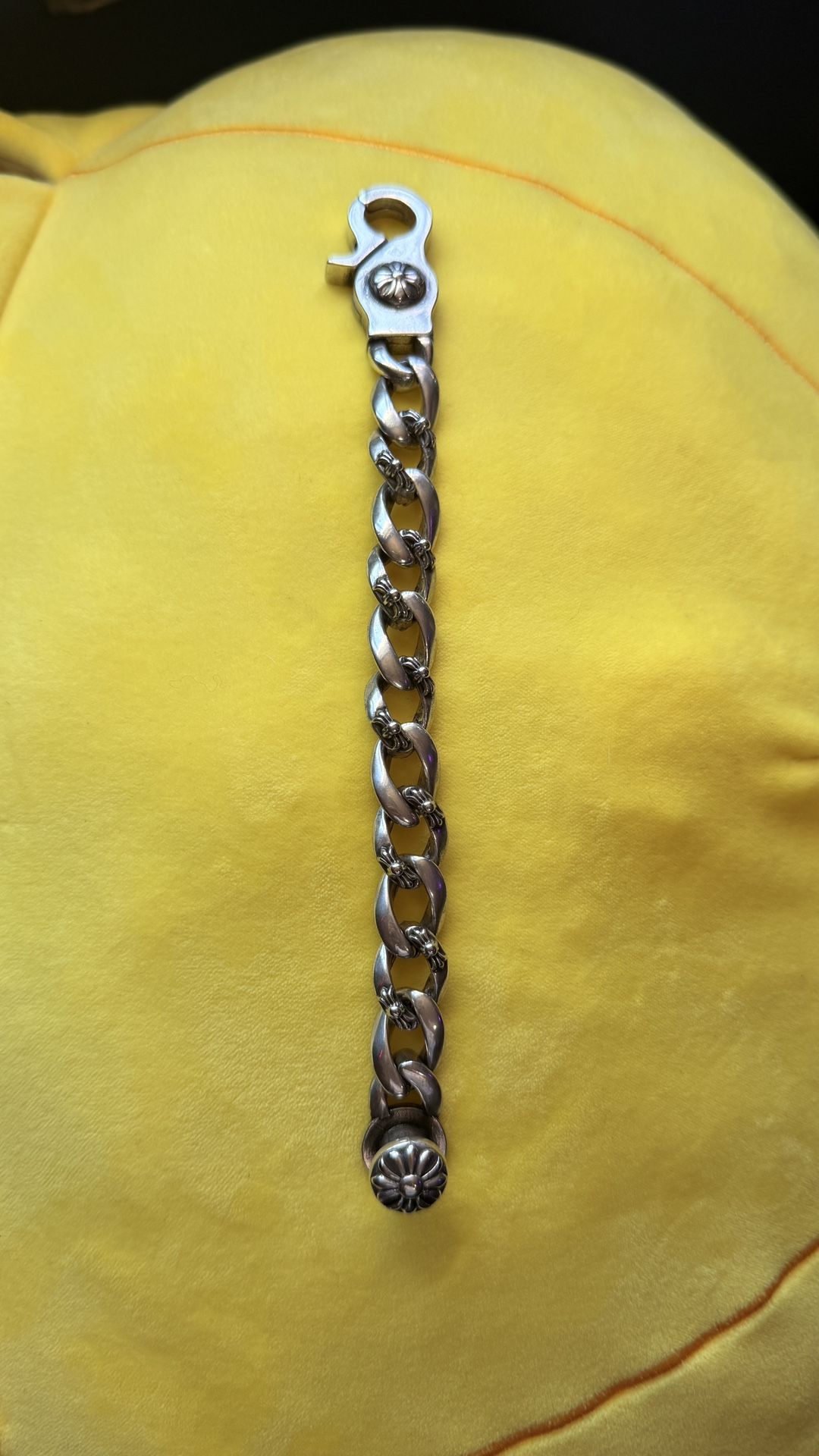 Chrome Hearts Silver Cross Bracelet