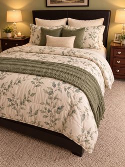 Queen bed frame and mattress