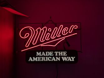 Vintage Miller neon sign