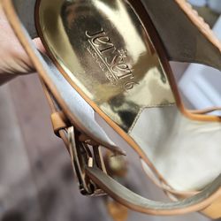 Michael Kors Leather Wedges Size 9
