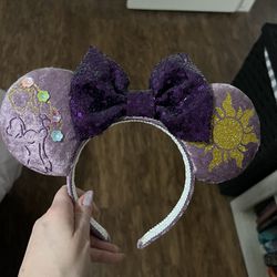Embroidered Rapunzel Mickey Ears