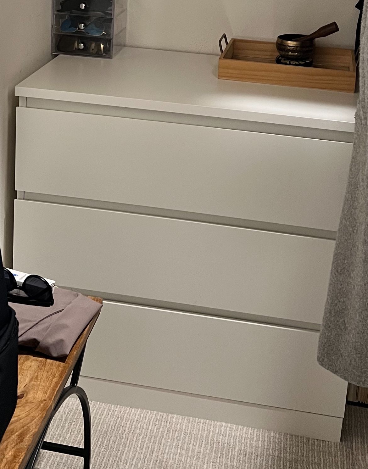 IKEA Malm 3-drawer Dresser- White