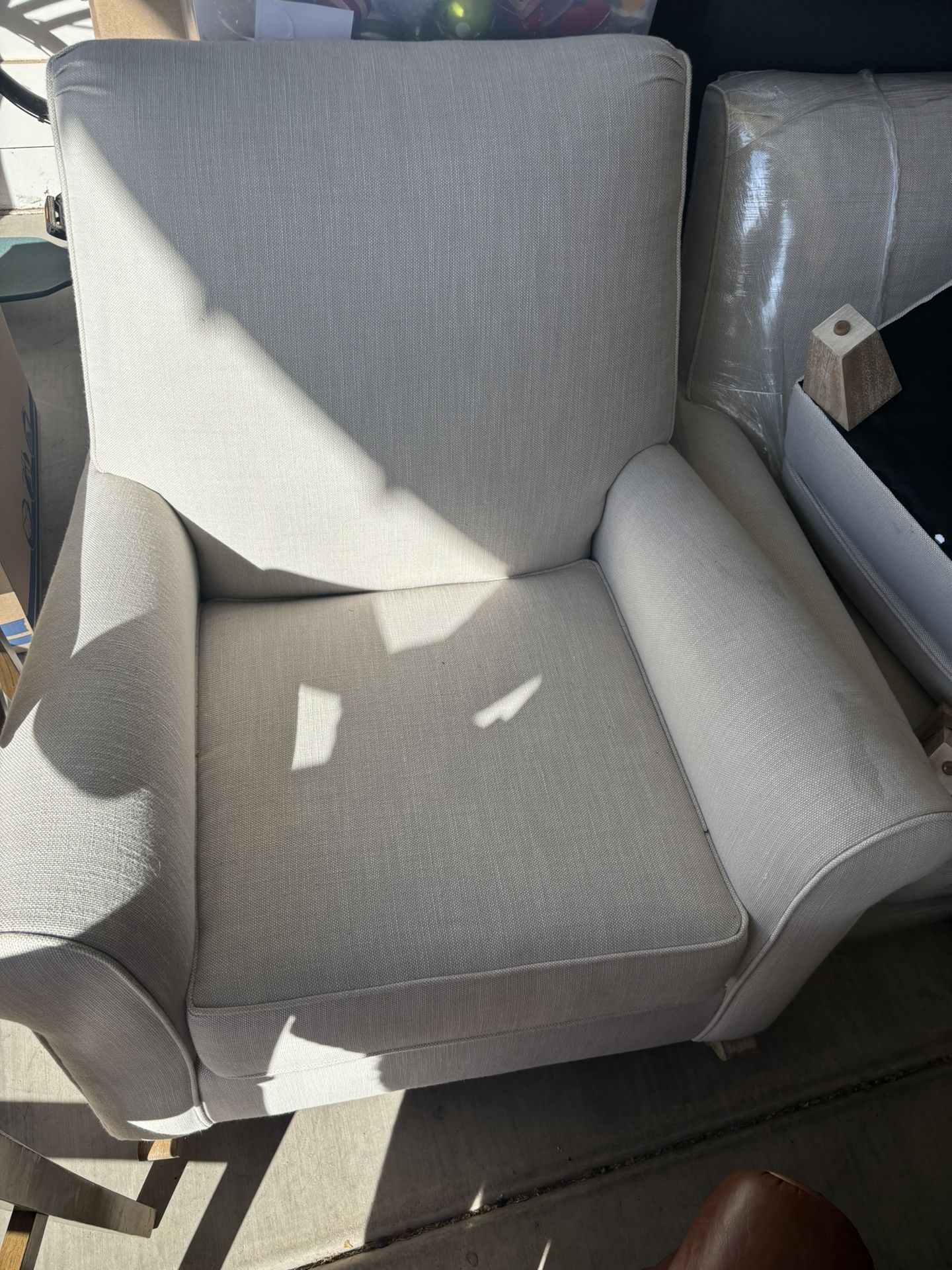 Pottery Barn (Pottery Barn Kids) Chair and Ottoman Set