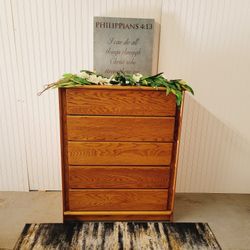 WOODEN TALL DRESSER 