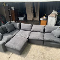 5 pc Dark Grey Ashley Furniture Modular Sectional