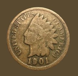 1901 Idian head penny