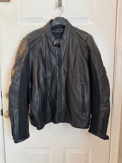 Black Leather Motorcycle Jacket-Wilsons Leather