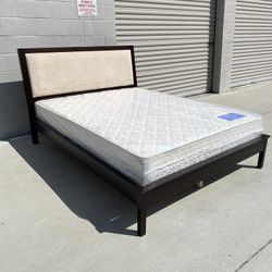 Queen Bed Frame With Mattress 
