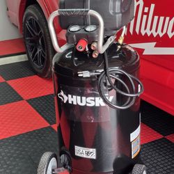 Brand New HUSKY 1.7 HP, 200 PSI, 30 Gal., 5.1 SCFM 90 PSI, Single-Stage, Oil Free Portable Vertical Electric Air Compressor
