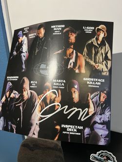 Wu TANG record Sleeve Signed Picture By GZA