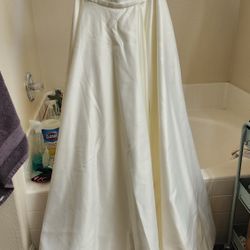 Strapless Satin Wedding Dress