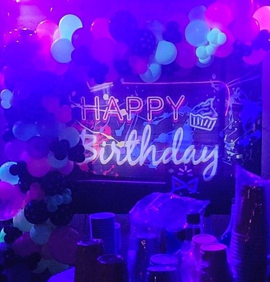 Glow In The Dark Theme Party