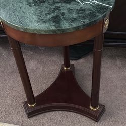 Marble Top End Table