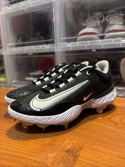 Nike Alpha Huarache Elite 4 Low Black DJ6521-011 Baseball Cleats Sz 7.5M NWOB