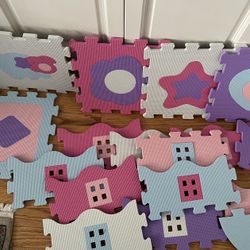 Kid's Eva Foam Floor Play Mat Interlocking Pieces