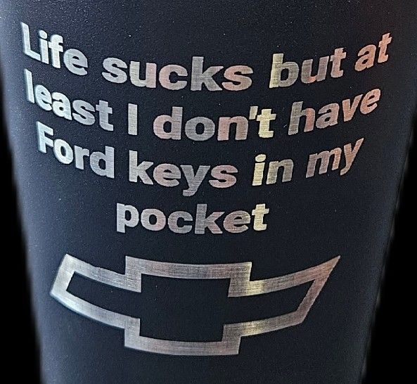 20 Oz Chevy Tumbler (Engraved) Great Father's Day Gift