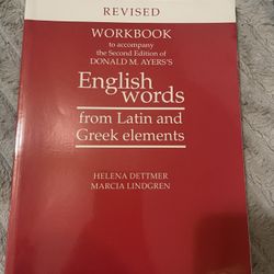 English Words From Latin And Greek Elements 
