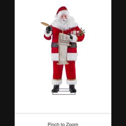 6ft Animated Checklist Talking Santa