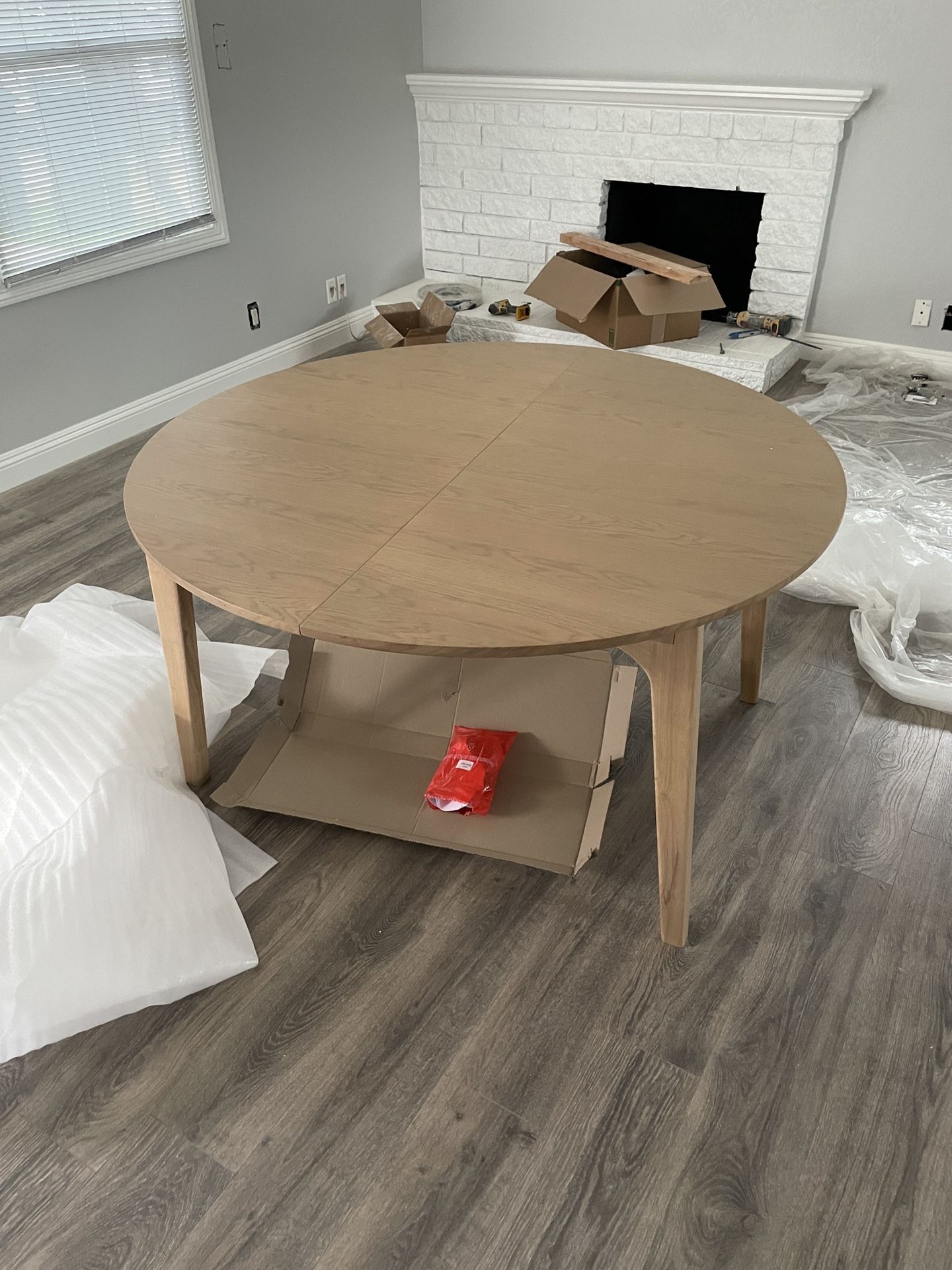 Article Plumas White Oak Dining Table For 6, Extendable
