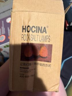 Rock salt lamp