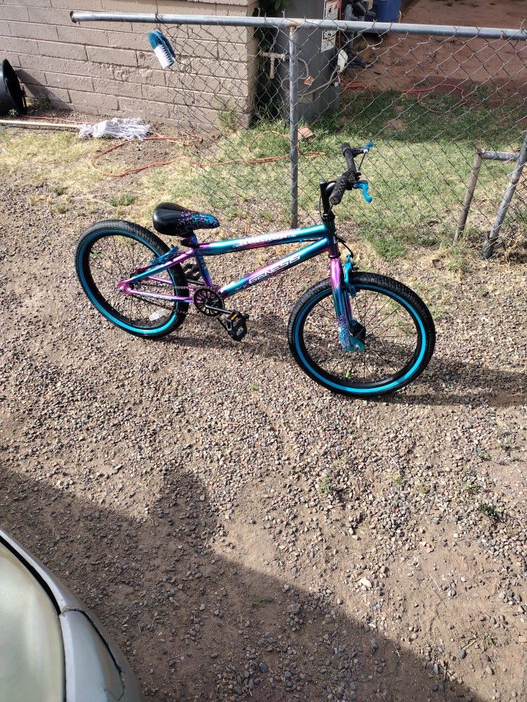 Genesis 20" Illusion Girls Bike, Blue/Purple