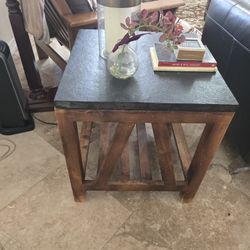 Sturdy Table With Stone Top 