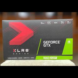 PNY GeForce GTX 1660 SUPER 6GB XLR8 Gaming Overclocked Edition. Single fan.